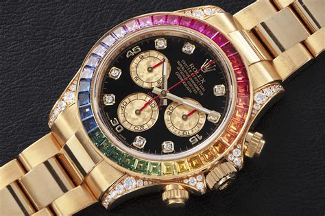 rolex coloured diamonds